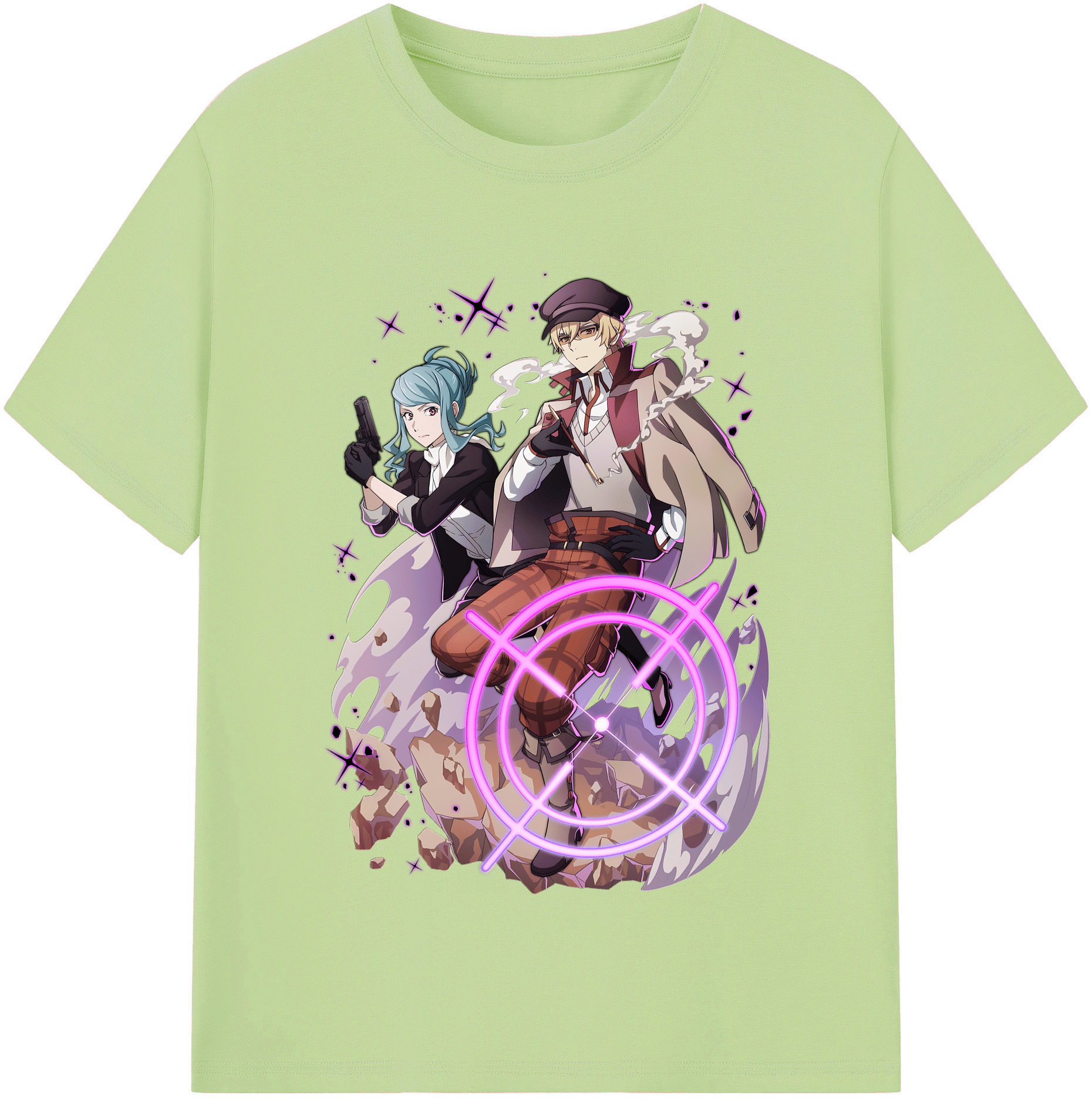 （画像用） 文豪ストレイドッグス Bungo Stray Dogs 綿100％半袖Tシャツ（フロントプリント）